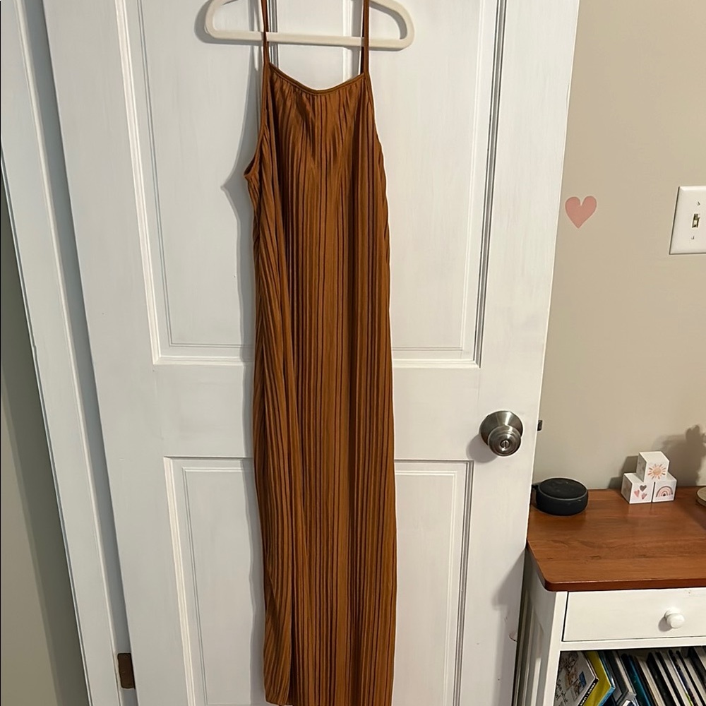 Elegant Brown Maxi Dress